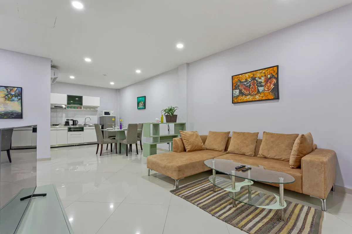 Back garden apartment interior