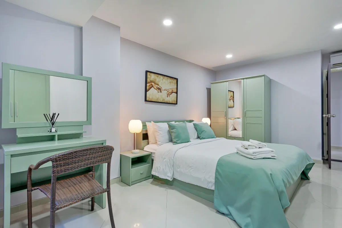 Forest view apartment interior