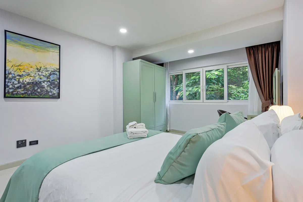 Forest view apartment interior