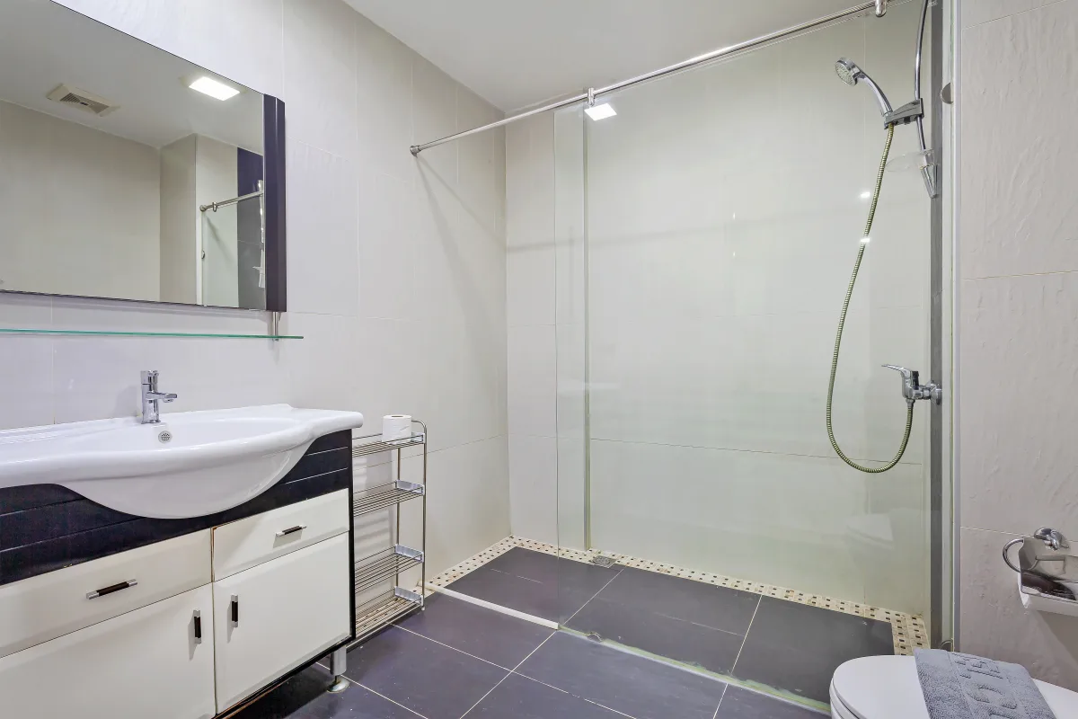 Forest view apartment interior