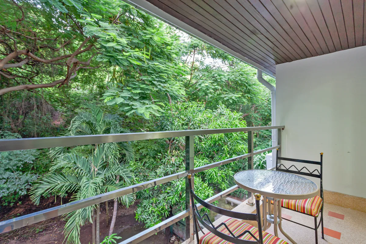 Forest view apartment interior
