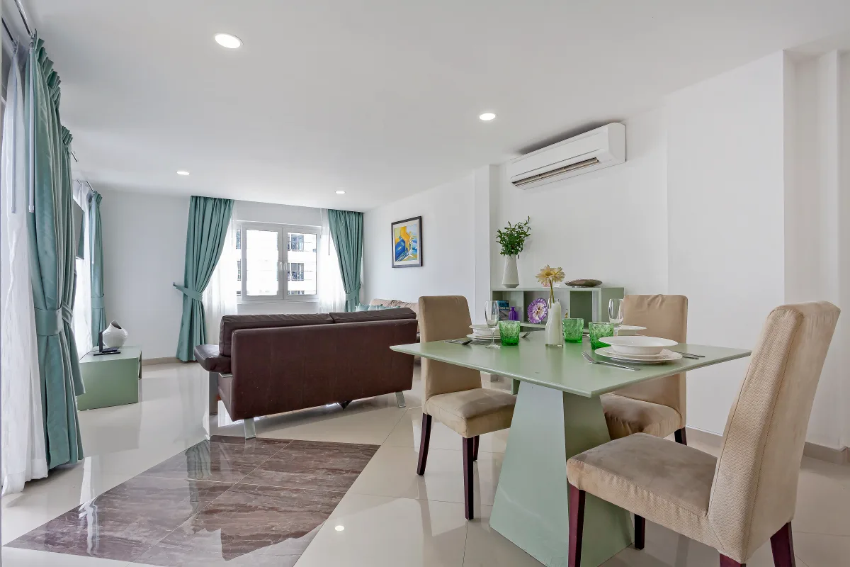 Sea view apartment interior
