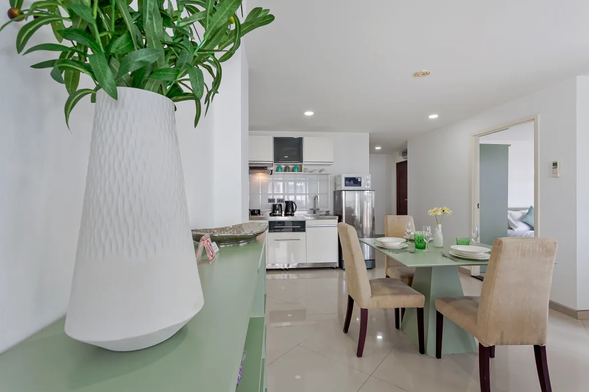Sea view apartment interior