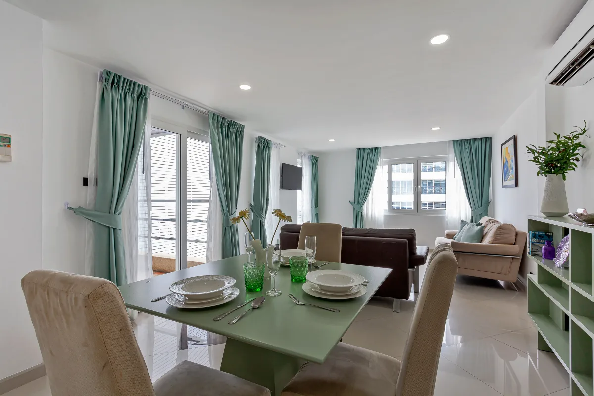 Sea view apartment interior