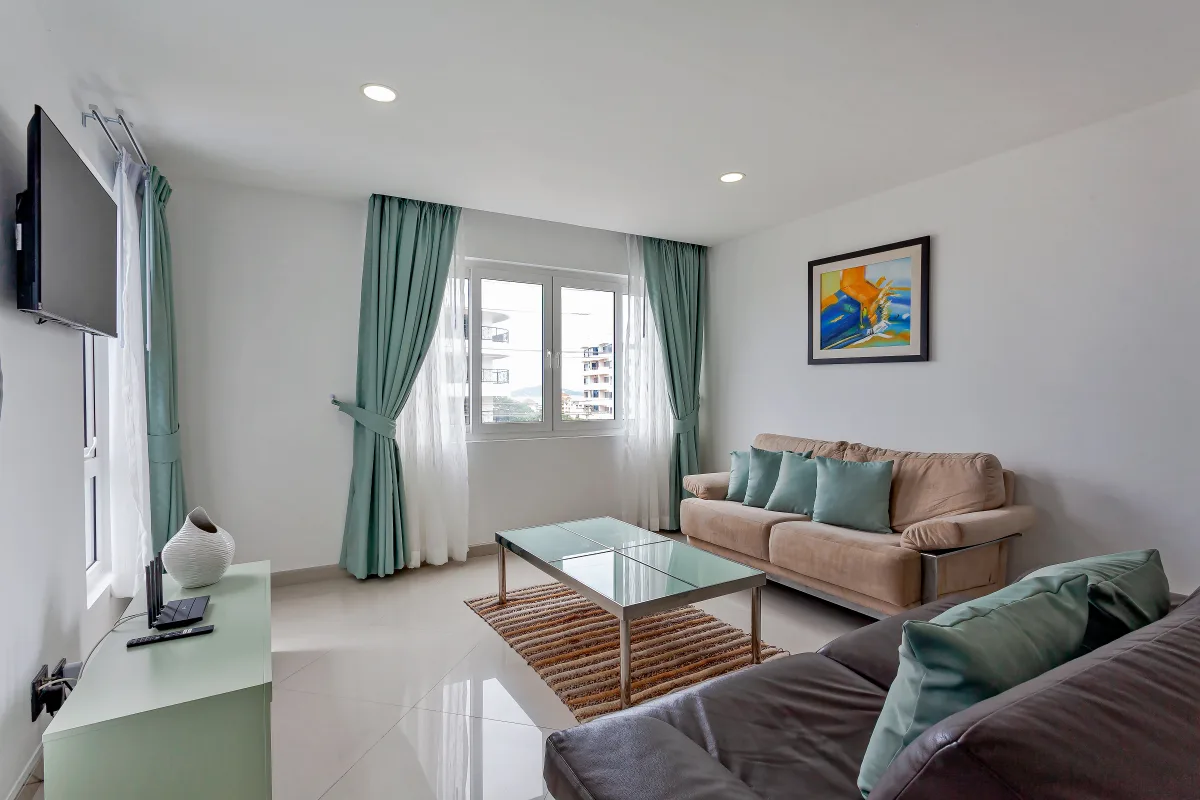 Sea view apartment interior