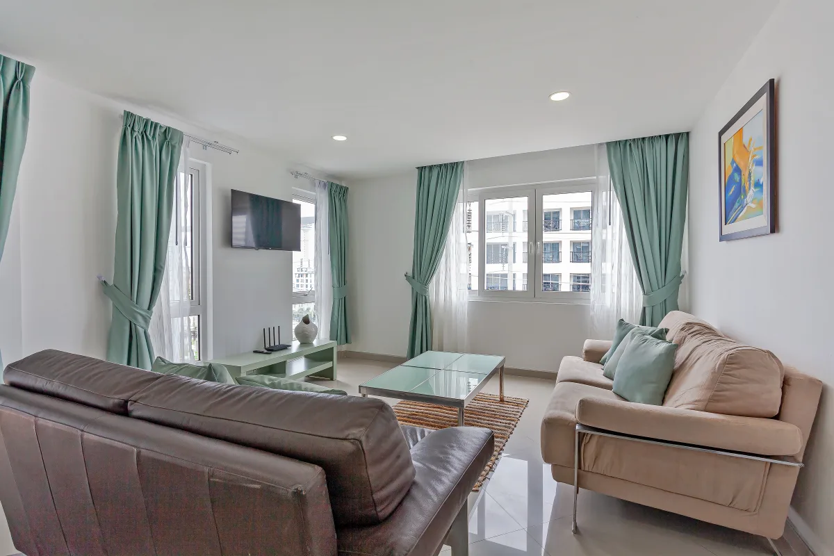 Sea view apartment interior