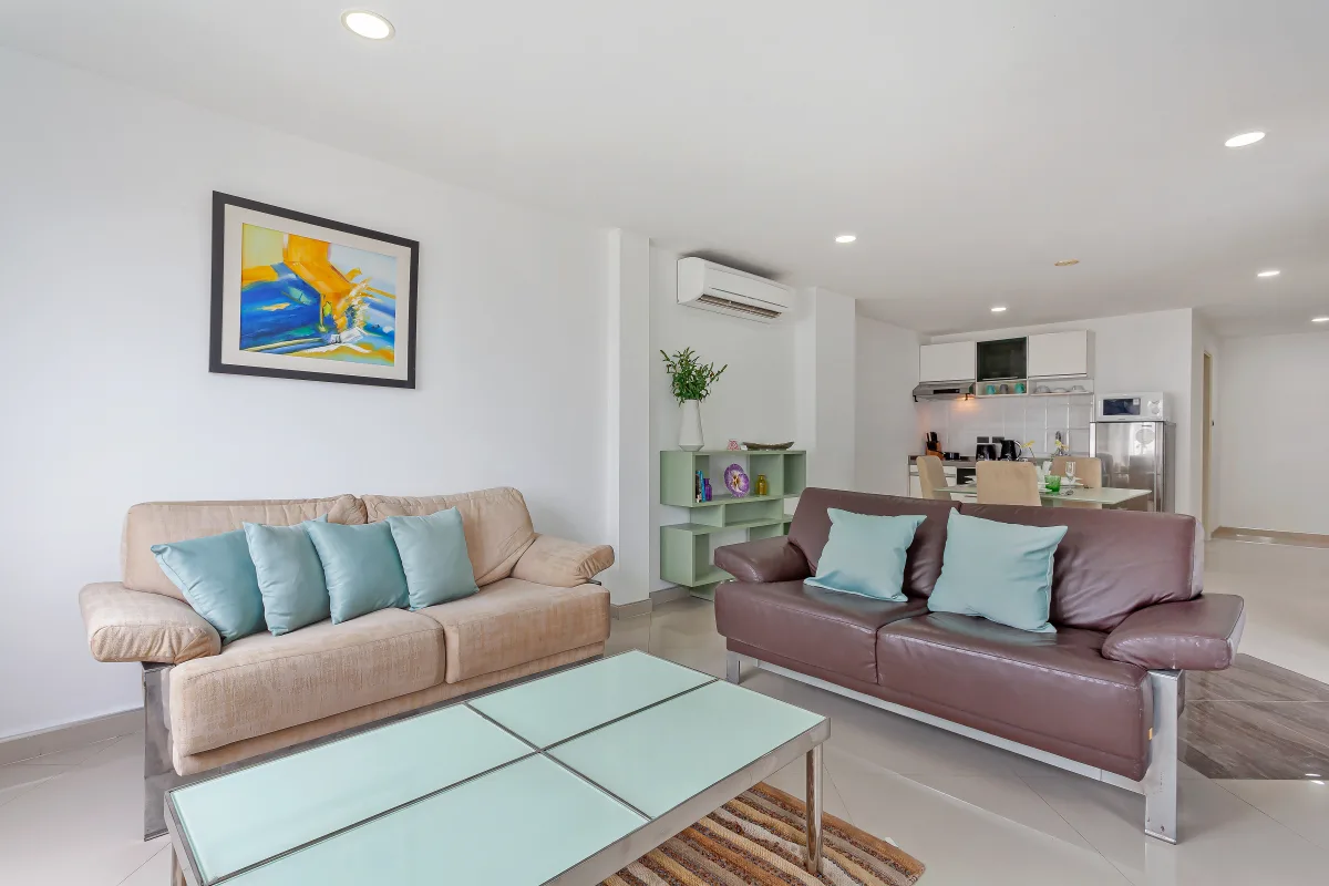 Sea view apartment interior