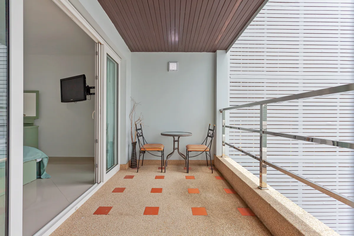 Sea view apartment interior